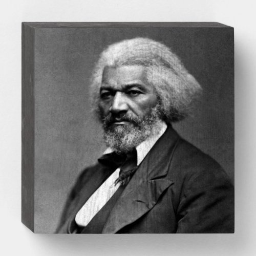 Old Bailey Douglass African American Hero Wooden Box Sign