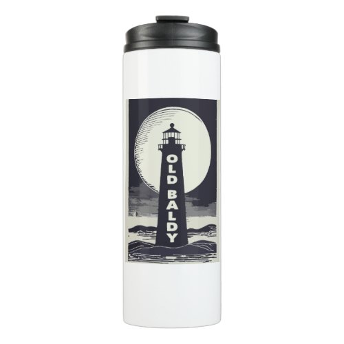 Old Baldy Lighthouse North Carolina Moon Thermal Tumbler