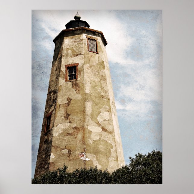 "Old Baldy" Lighthouse Poster (Front)