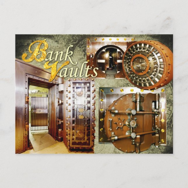 Old Bank Vaults Postcard (Front)