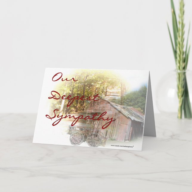 Old Barn and Tractor - customize-any occasion Card (Front)
