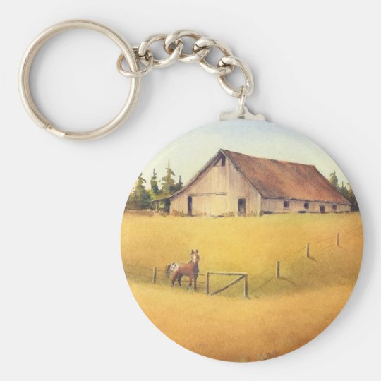 OLD BARN, APPALOOSA by SHARON SHARPE Keychain