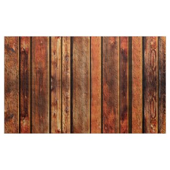Old Barn Board Look Rustic Man Cave Fabric by YourSportsGifts at Zazzle