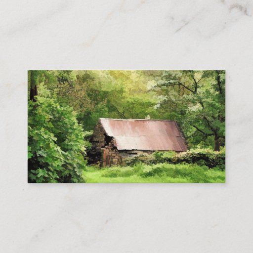Customizable OLD BARN BUSINESS CARD