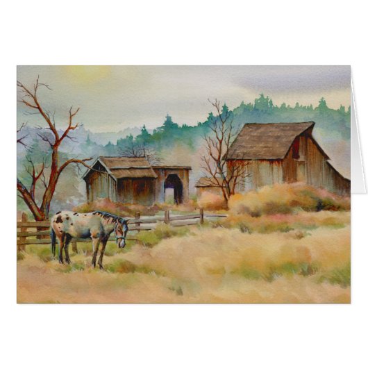 OLD BARN by SHARON SHARPE Cards (Front Horizontal)