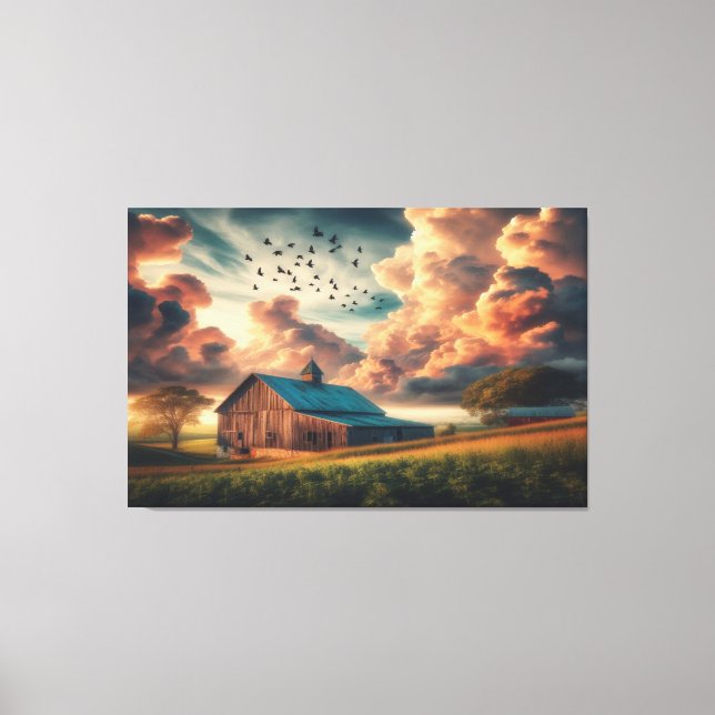Old Barn Canvas Print (Front)