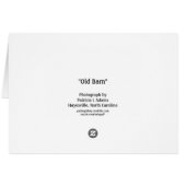 Old Barn Cards (Back Horizontal)