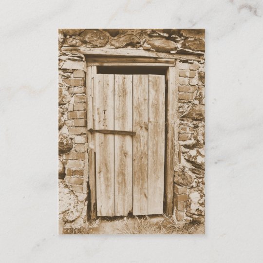 Old Barn Door Business Card Zazzle Com