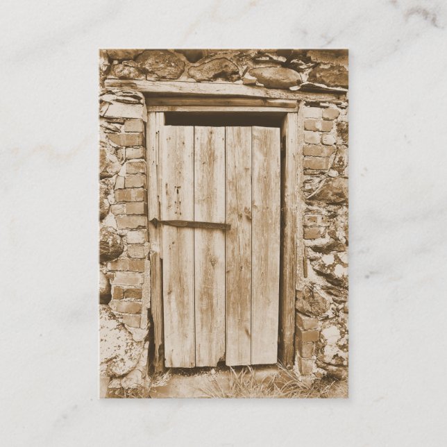 OLD BARN DOOR BUSINESS CARD (Front)