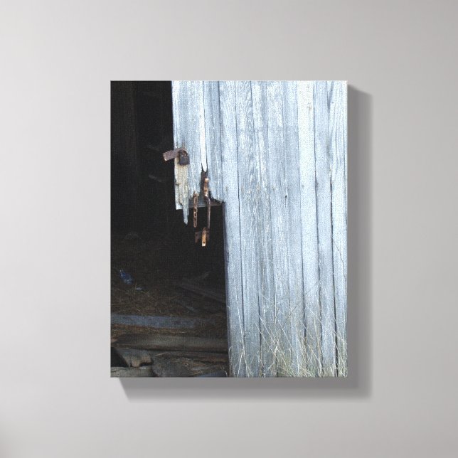 Old barn door canvas print (Front)
