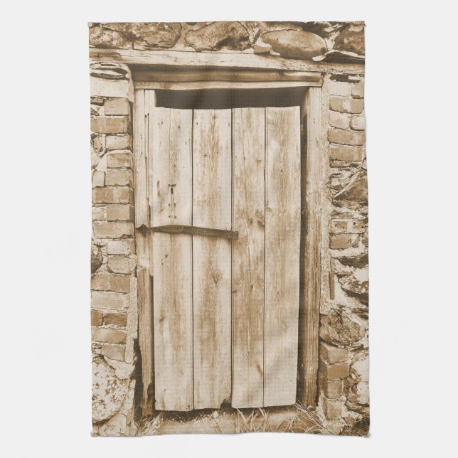 OLD BARN DOOR KITCHEN TOWEL (Vertical)