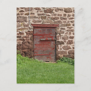 Old Barn Door Postcard