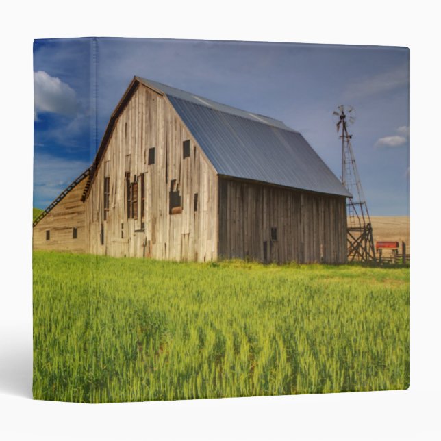 Old Barn in Field of Spring Wheat Binder (Front/Spine)