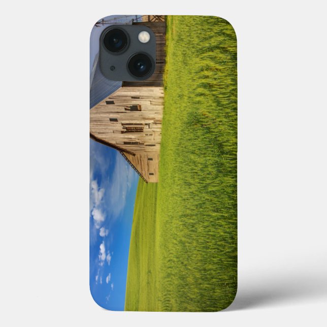 Old Barn in Field of Spring Wheat Case-Mate iPhone Case (Back)