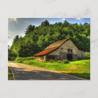 Old Barn in North Carolina Mountains Postcard