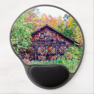 Old Barn in the Fall Gel Mouse Pad