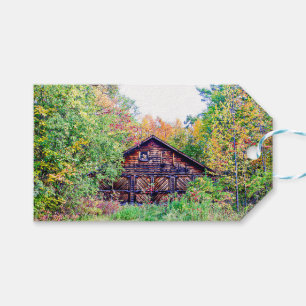 Old Barn in the Fall Gift Tags