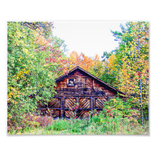 Old Barn in the Fall Photo Print