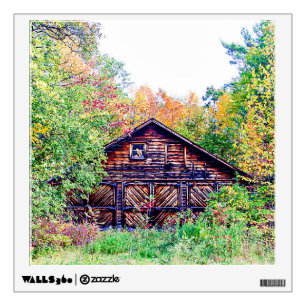 Old Barn in the Fall Wall Decal