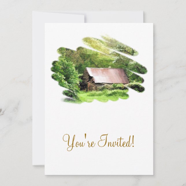 OLD BARN INVITATION (Front)