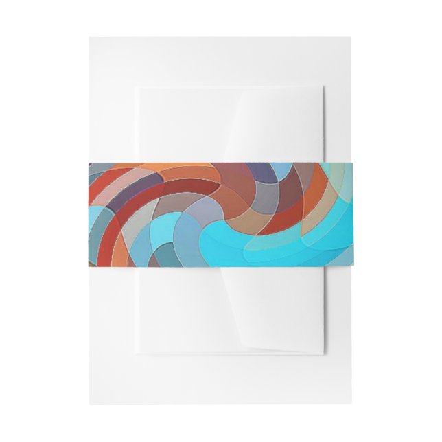 OLD BARN INVITATION BELLY BAND (Front Example)