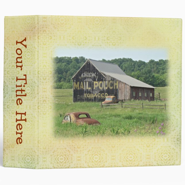 Old Barn Mail Pouch Tobacco Advertising Binder (Front/Spine)