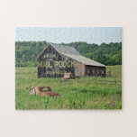 Old Barn Mail Pouch Tobacco Advertising Car Truck Jigsaw Puzzle at Zazzle
