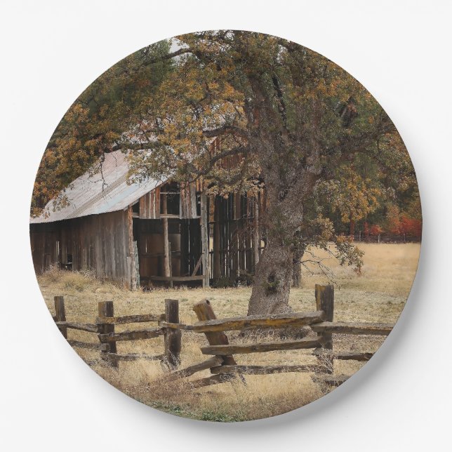 OLD BARN PAPER PLATES (Front)