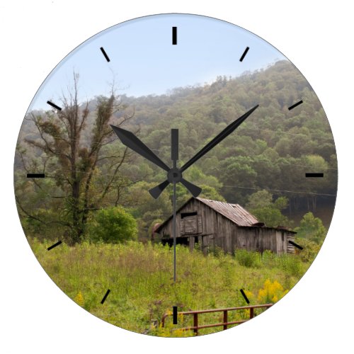 Old Barn Photo Large Clock