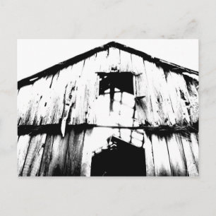 Old barn postcard