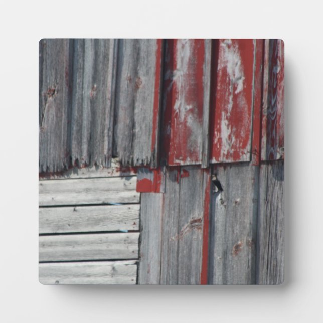 Old Barn Siding Photo Plaque (Front)
