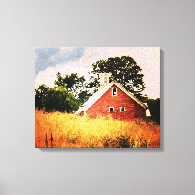 Old Barn Sunset Canvas Print (Front)