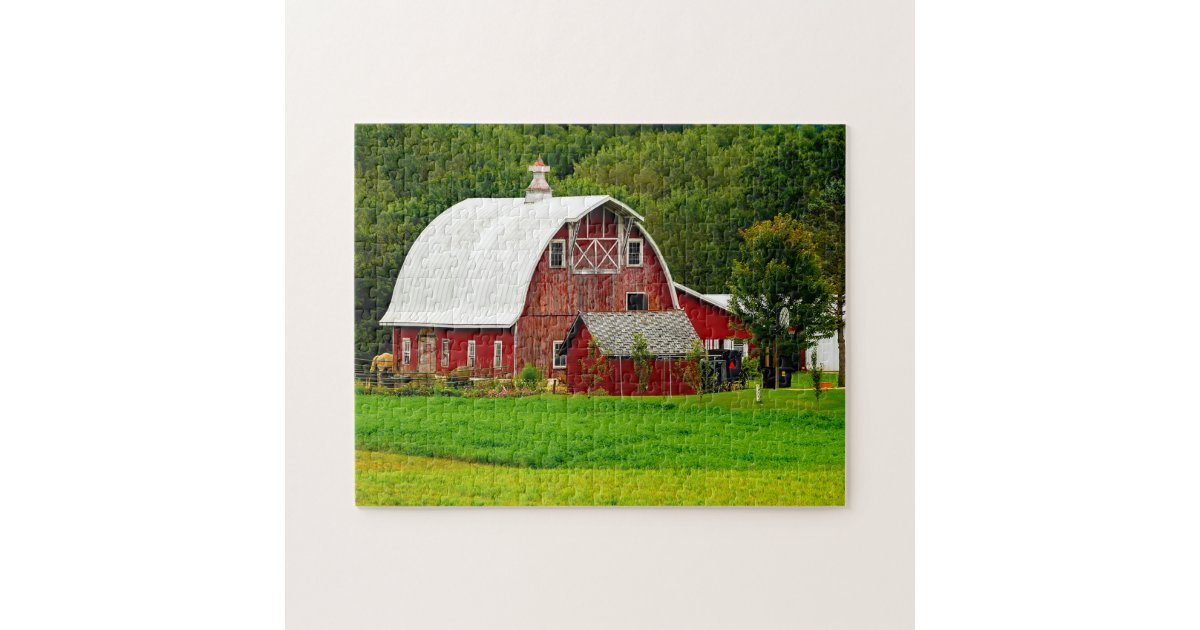 Old Barn Wisconsin. Jigsaw Puzzle | Zazzle