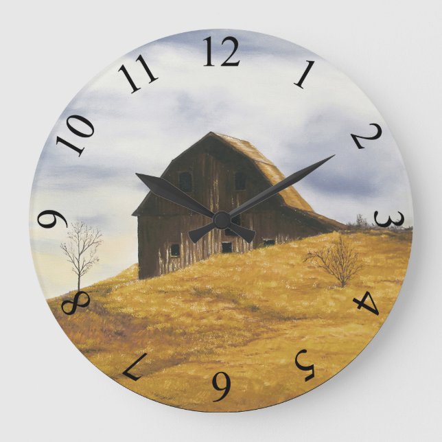 Old barn with windmill large clock (Front)