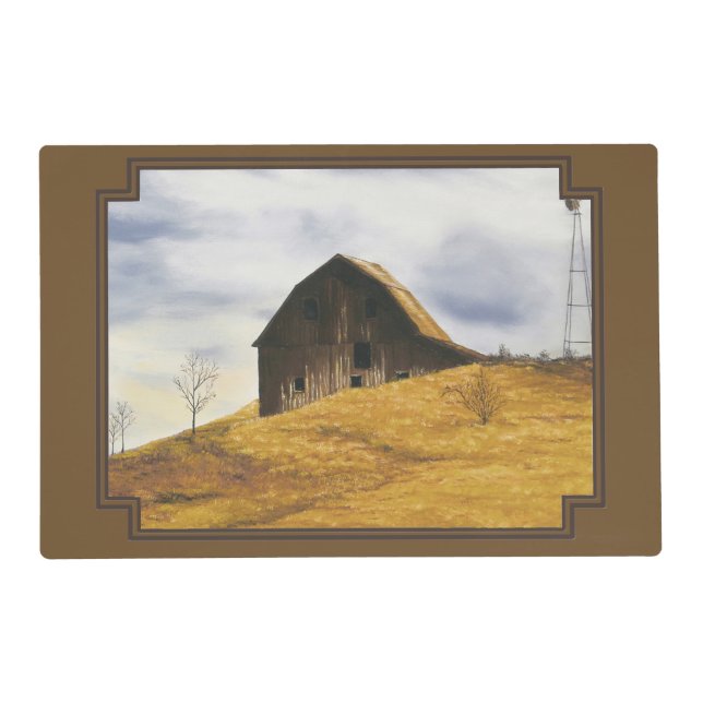 Old barn with windmill placemat (Front)