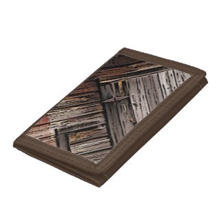 Old Barn Wood Abstract Brown Wallet