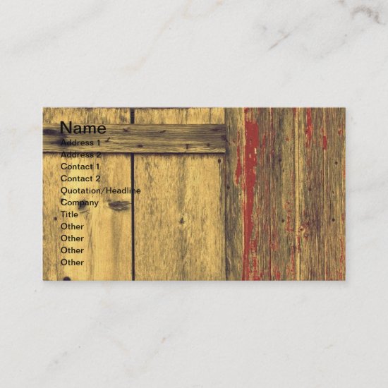 Old Barn Wood Business Card