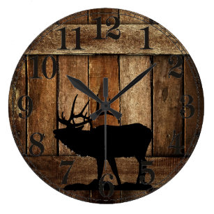 Elk Wall Clocks | Zazzle
