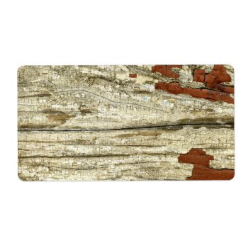 Old Barn Wood Texture Vintage Peeling Paint Shabby Label by camcguire at Zazzle