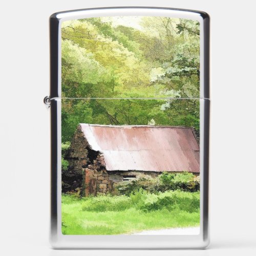 OLD BARN ZIPPO LIGHTER