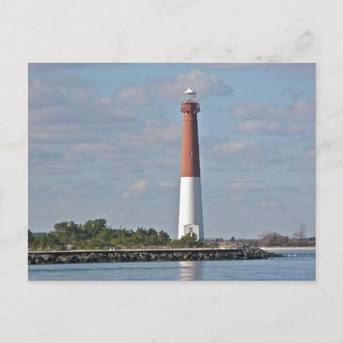 Old Barney Barnegat Lighthouse LBI NJ Postcard