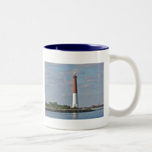"Old Barney" Barnegat Lighthouse LBI NJ Two-Tone Coffee Mug