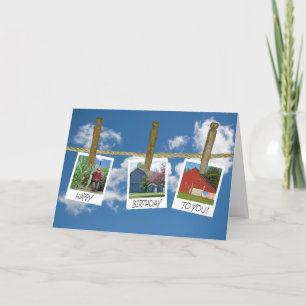 Old Barns And Tractor Snapshots Card