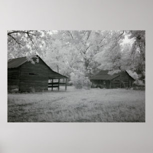 Old Barns Poster