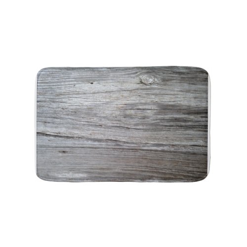 Old barnwood board bath mat