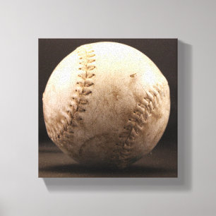 Old Baseball Canvas Print