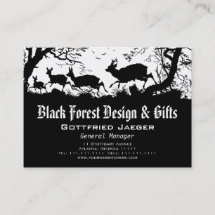Old Bavaria German style deer Business Card