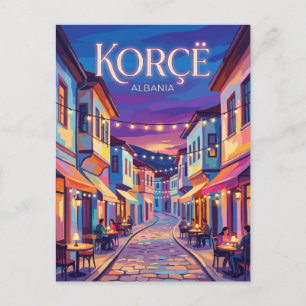 Old Bazaar of Korçë Albania Postcard