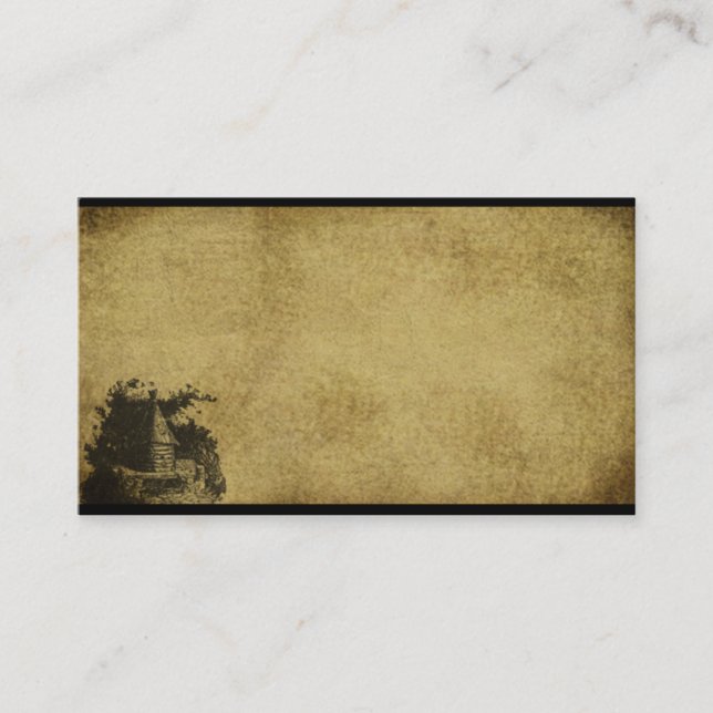 Old Bee Skep- Prim Biz Cards (Front)