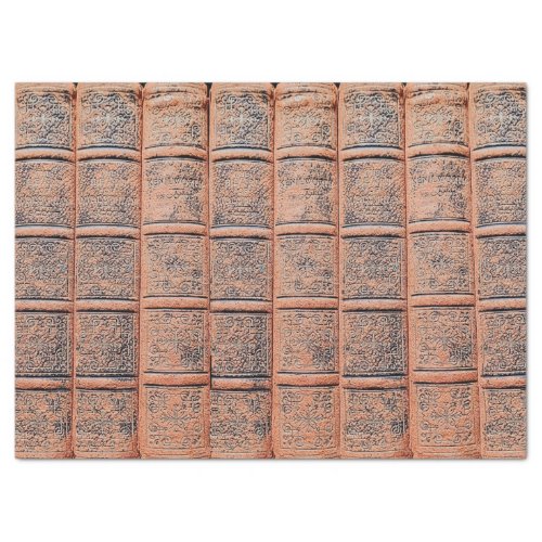 Old Beige Book Library Decoupage  Tissue Paper